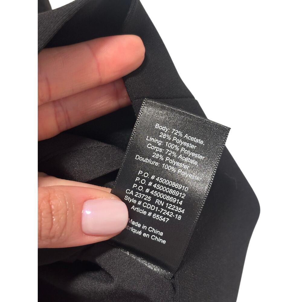 Babaton Aritzia Black Mini Skirt Women’s Size 4 Lined Side Zip Career Classic - Picture 6 of 10